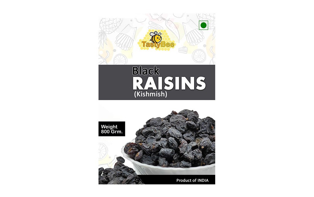 TastyBee Black Raisins (Kishmish)    Pack  800 grams